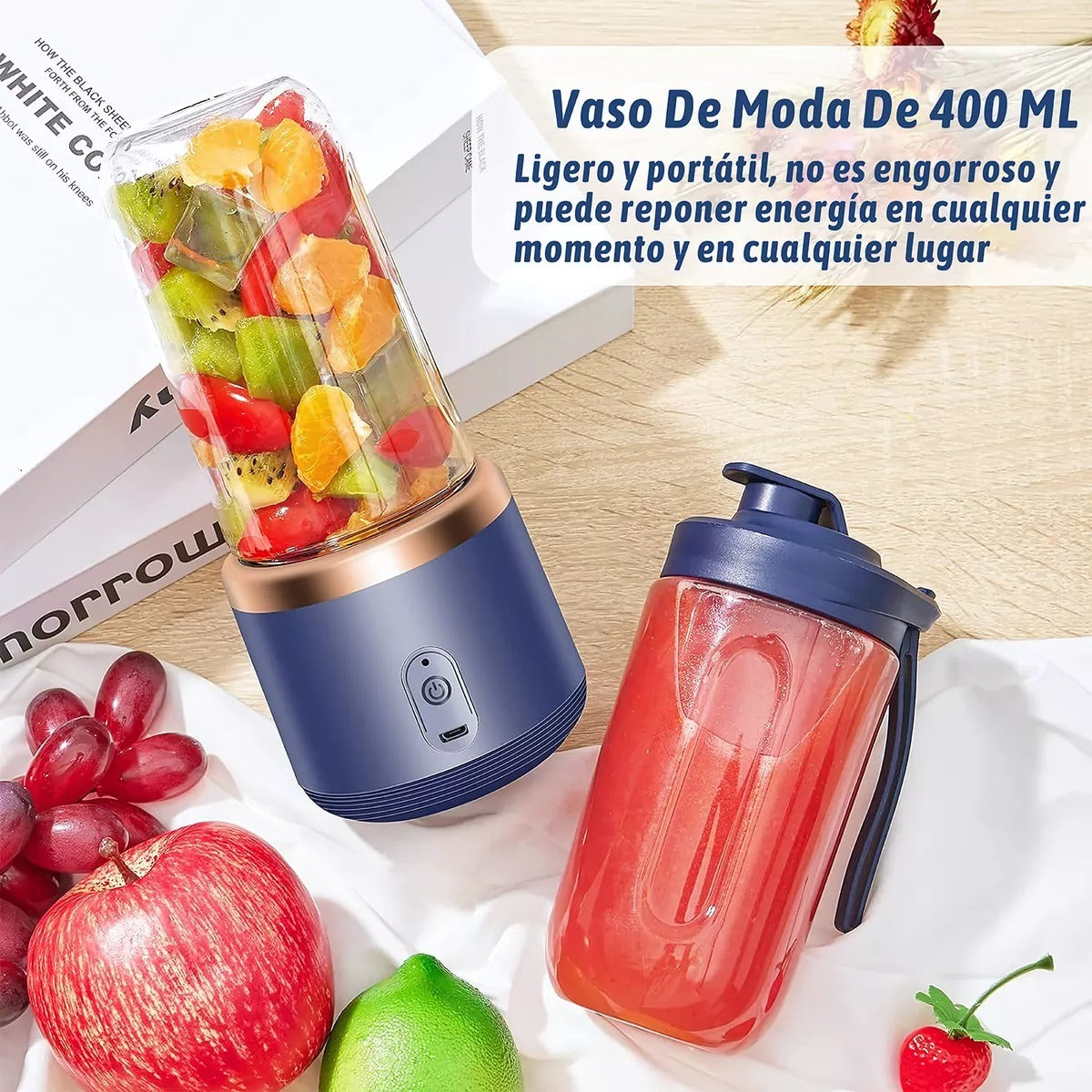 Licuadora Portatil Con Vaso