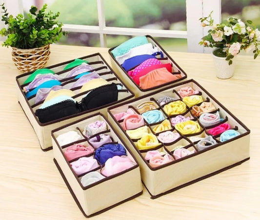 Organizador De Ropa Interior X4 unidades
