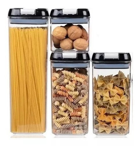 Set Premium De Contenedores De Alimentos X4