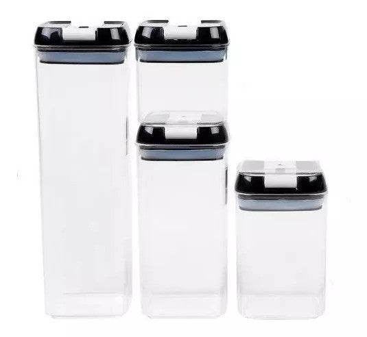 Set Premium De Contenedores De Alimentos X4