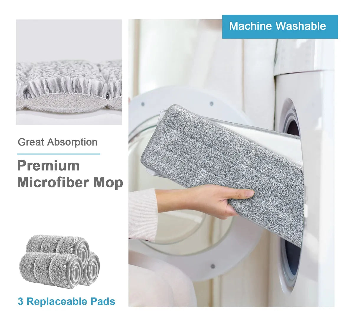Trapeador Microfibra Y Escurridor V40