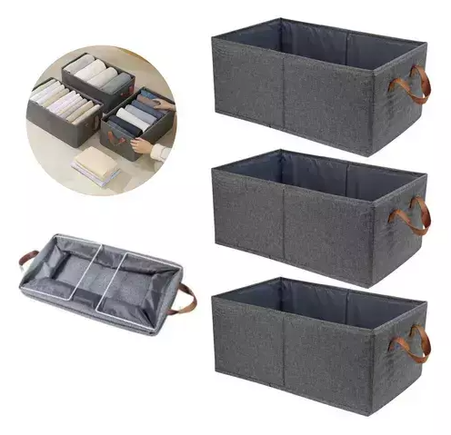 Cesta Caja Organizadora Plegable En Tela