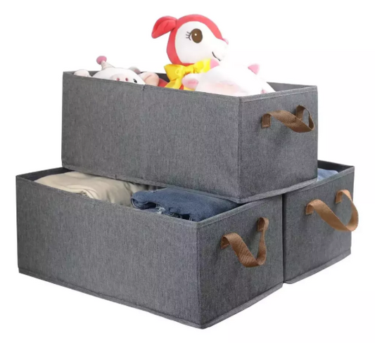 Cesta Caja Organizadora Plegable En Tela