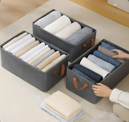 Cesta Caja Organizadora Plegable En Tela