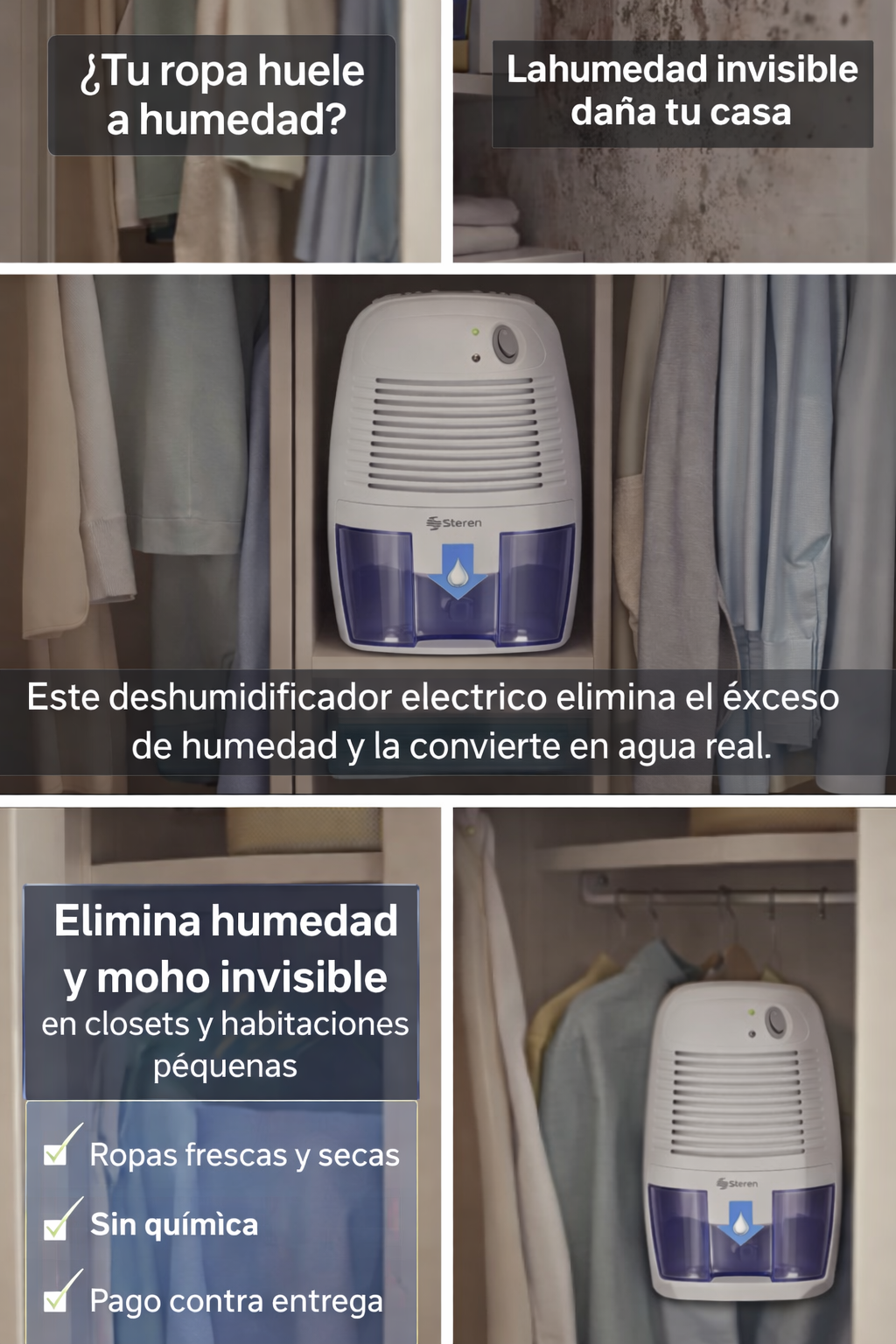 Deshumidificador Eléctrico con Tanque